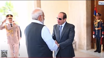 عاجل.. السيسي يستقبل رئيس وزراء الهند بقصر الاتحادية