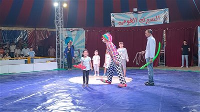 السيرك القومى يواصل عروضه يوميا بجمصة
