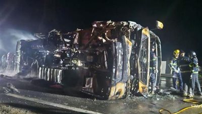 مقتل 25 شخصًا إثر حريق بحافلة وسط الهند