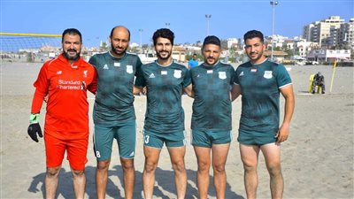 المصري يفوز على غزل بورسعيد بخمسة أهداف مقابل هدفين بدوري الكرة الشاطئية