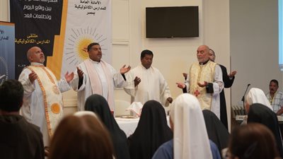 الخور أسقف بولس ساتي يختتم ملتقى المدارس الكاثوليكية بوادي النطرون