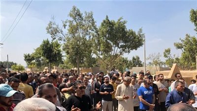 تشييع جثمان طفل ضحية حادث دهس بالقليوبية