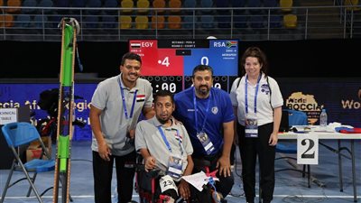 سمير عبد المعز يتوج بأول ذهبية لمصر بالبطولة الافريقية للبوتشا