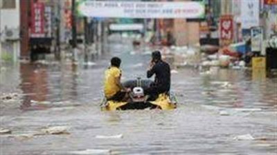 مصرع 24 شخصا في كوريا الجنوبية إثر الفيضانات