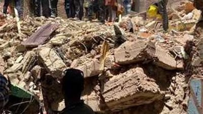 عاجل.. انهيار عقار من 3 طوابق بالخليفة