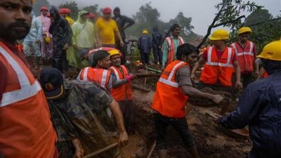 مقتل 16 شخصًا ومحاصرة 100 آخرين إثر انهيار أرضي في الهند