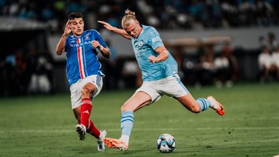 هدفين إيرلينج هالاند اليوم مع مانشستر سيتي أمام يوكوهاما 