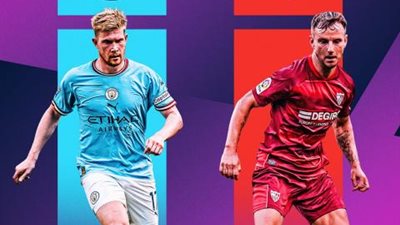 موعد مباراة مانشستر سيتي وإشبيلية في نهائي كأس السوبر الأوروبي 2023 والقنوات الناقلة على النايل سات