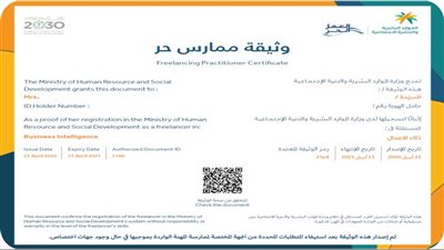 تعرف على طريقة إصدار وثيقة العمل الحر في السعودية للتسجيل في دعم ريف