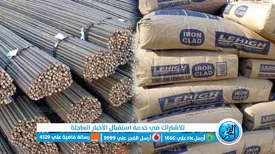 لو عايز تبني.. أسعار الحديد والأسمنت اليوم لدي الموزعين 