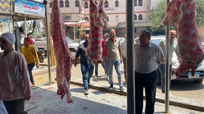 رئيس حي الوراق يقود حملة على محلات الجزارة والمخابز ويضبط لحوم منتهية الصلاحية