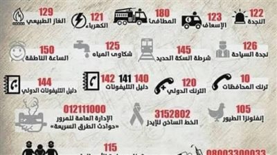 عاجل- أرقام مهمة.. أرقام الطوارئ الخاصة فى المملكة العربية السعودية 