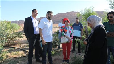 وزيرة البيئة تزور محميتى وادي رام والعقبة البحرية بمدبنة العقبة