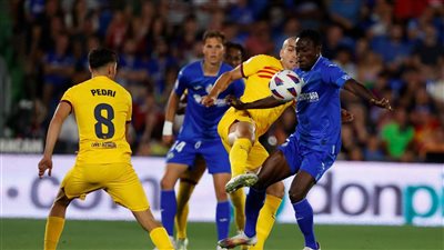 نتيجة مباراة برشلونة وخيتافي اليوم في الدوري الإسباني.. تعثر البلوجرانا بـ 10 لاعبين وطرد تشافي 