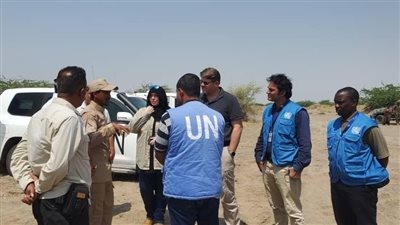 كواليس زيارة وفد بعثة الأمم المتحدة لدعم اتفاق الحديدة لمناطق عمل 