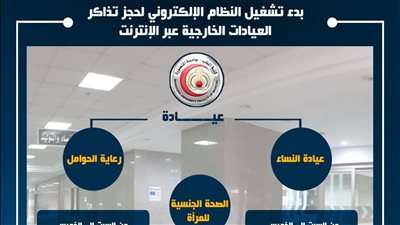 بدء التشغيل التجريبي للحجز الإلكتروني لتذاكر العيادات الخارجية للمستشفيات بجامعة المنصورة