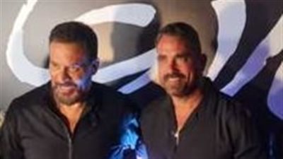 أمير كرارة يساند ماجد المصري في العرض الخاص لفيلم 