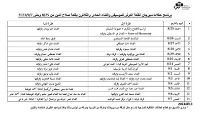 تعرف على جدول حفلات مهرجان القلعة 