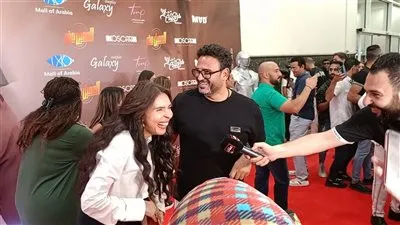 وصول أكرم حسني العرض الخاص لـ فيلم 