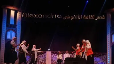 فرقة فنون متحدي الإعاقة تقدم الفلكلور السكندري على مسرح الأنفوشي