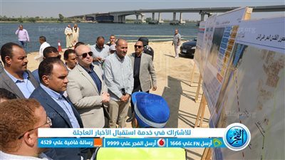 محافظ بني سويف يتفقد سير الأعمال بمحور الفشن