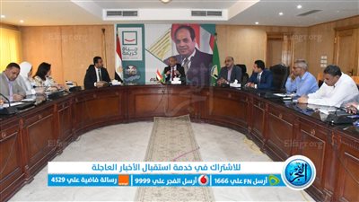 محافظ الفيوم يتابع معدلات تنفيذ مشروعات 