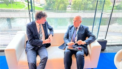 وزير الري يتلقى مستشار رئيس الجمعية العمومية للأمم المتحدة لبحث التعاون 