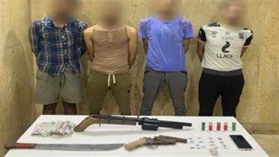 تفاصيل سقوط 4 أشخاص بكمية من مخدر الهيروين والسلاح في حلوان 