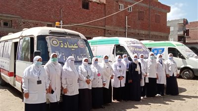 توقيع الكشف على 1652 مريضًا في قافلة علاجية بالدقهلية