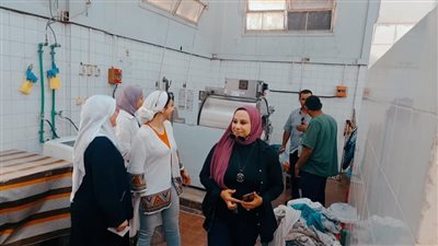 فريق الصحة المهنية بالوزارة يتفقد مستشفى ميت غمر (صور)