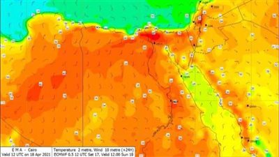 حالة الطقس اليوم الاثنين the Weather.. درجات الحرارة في محافظة قنا