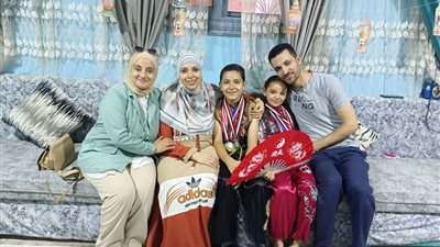 مازن وجنة شقيقان من المنوفية تحديا المرض وأصبحا أبطال إفريقيا فى الكونغ فو