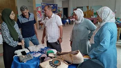 معرض للمهن الحرفية بمركز التنمية الشبابية بمدينة السنبلاوين