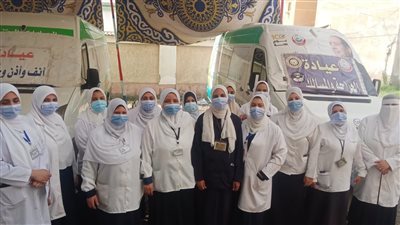 الكشف على 1644 مريضًا في قافلة علاجية بالدقهلية