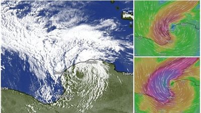 عاجل| الأرصاد تكشف تطورا جديدا بشأن العاصفة دانيال بعد دخولها مصر (فيديو)