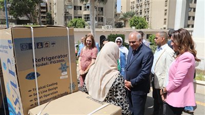 محافظة الجيزة تسلم 40 فتاة مقبلة على الزواج أجهزة كهربائية (صور)