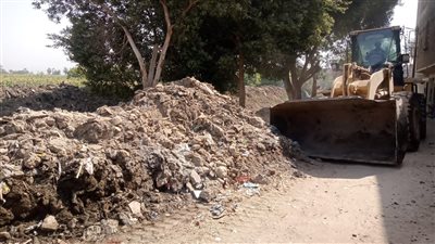 حملات لرفع نواتج تطهير الترع والمصارف في دشنا بقنا (صور)