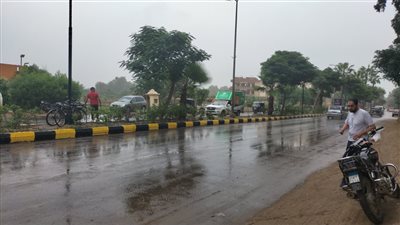 أمطار غزيرة على قرى ومراكز محافظة المنوفية 