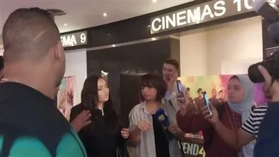 بالصور.. وصول راندا البحيري متأخرة في العرض الخاص لفيلم 