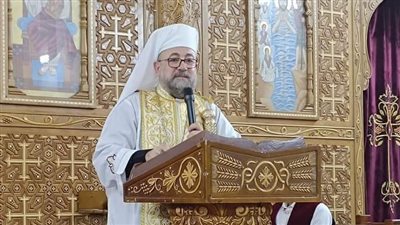 الأنبا مرقس وليم يسيم شمامسة جدد بكنيسة مار جرجس بكوم بوها 