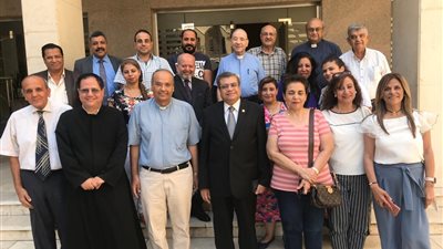 لجنة إعلام كنائس مصر والأمين العام يلتقون أعضاء المجلس