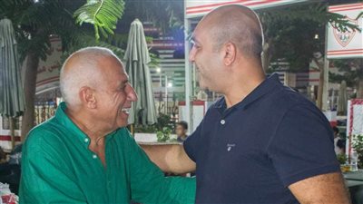 العتال ولبيب في لقاء ودي داخل نادي الزمالك 