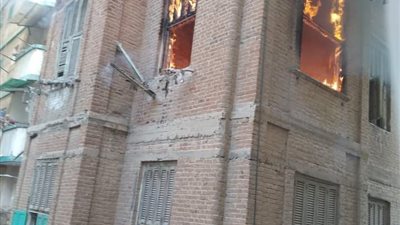 حريق يلتهم شقة في منطقة الجمرك بالإسكندرية 