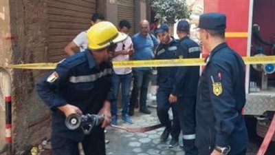 تفاصيل معاينة حريق سوق تجاري بجوار مسجد السيدة زينب