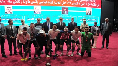 جامعة المنوفية تحرز مراكز متقدمة في المهرجان الثالث للأسر الطلابية
