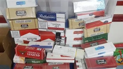 ضبط كمية كبيرة من السجائر المهربة والمحظور تداولها في الغربية