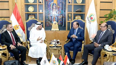 وفد جامعة الشارقة فى ضيافة جامعة المنصورة لبحث التعاون المشترك 