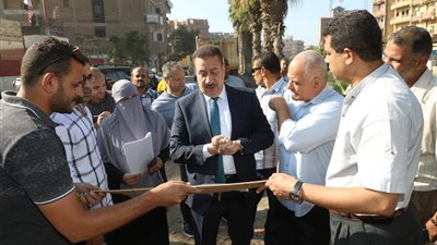 محافظ المنوفية يتفقد رصف وتطوير كورنيش شنوان الجديد