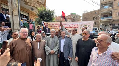 مسيرة حب من أهالي قها والقرى المجاورة لتأييد الرئيس السيسي