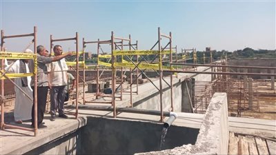 محافظ الجيزة يتابع أعمال إنشاء محطة الصرف الصحي بوردان في منشأة القناطر